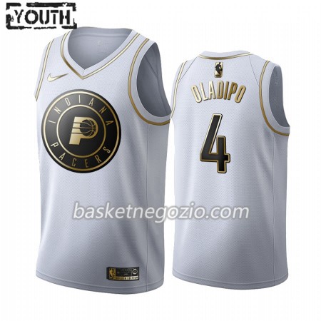 Canotte Bambino Indiana Pacers Victor Oladipo 4 2019-20 Nike Bianco Golden Edition Swingman